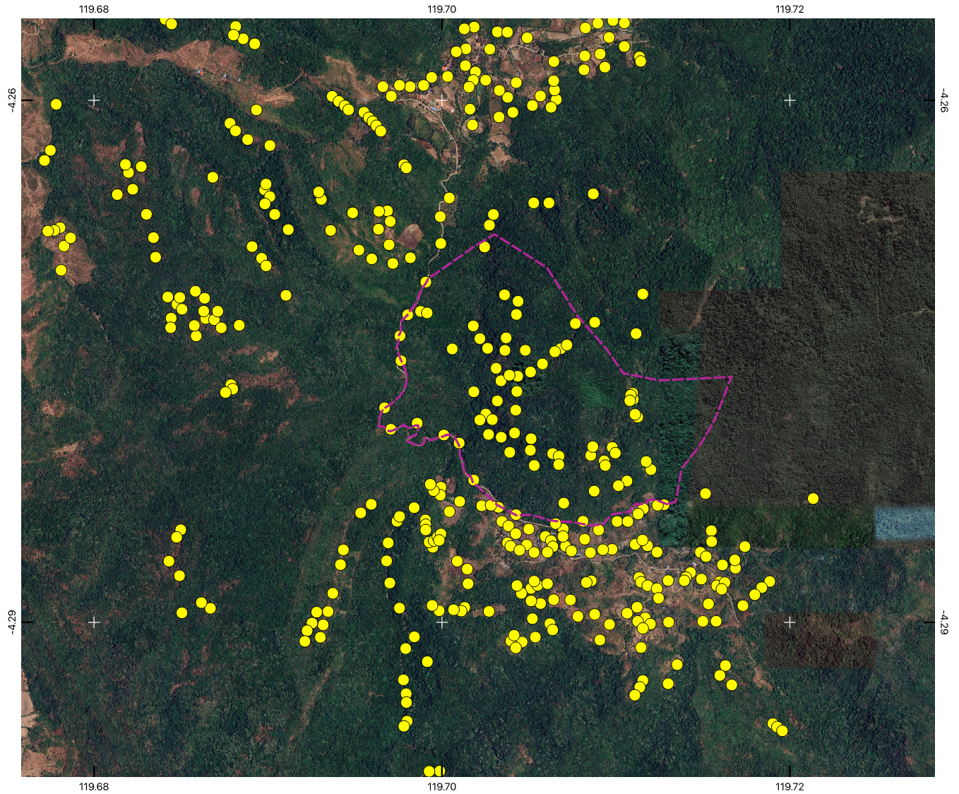 Peta Sebaran Titik Training